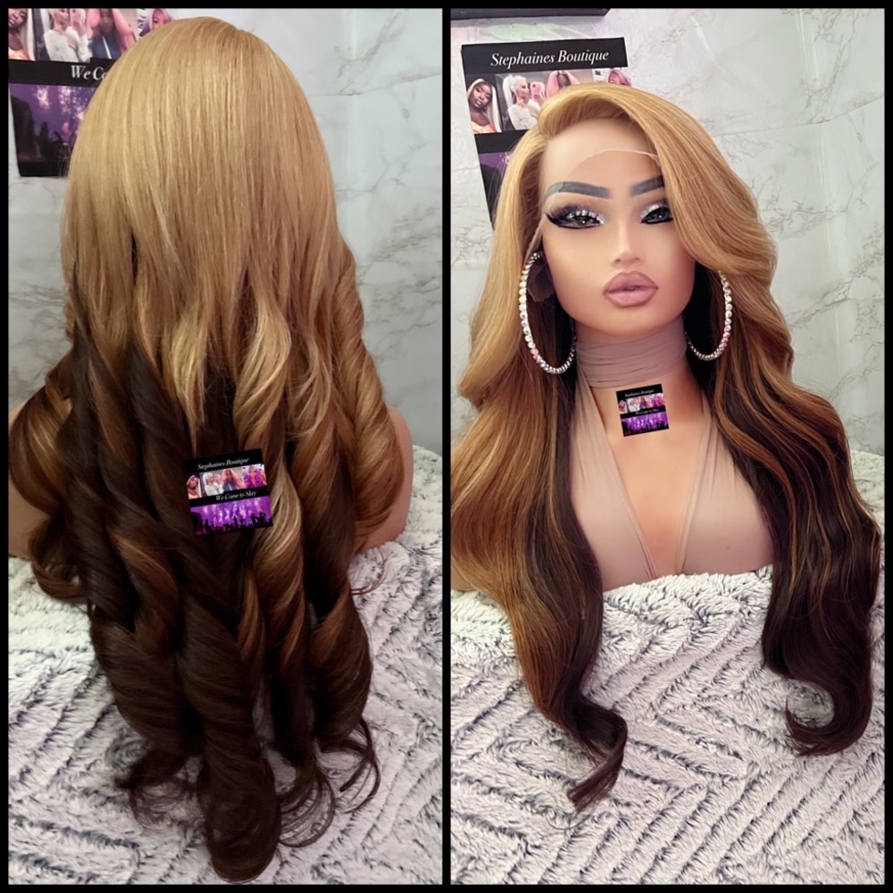 Human Hair Blended Lace Front Wig